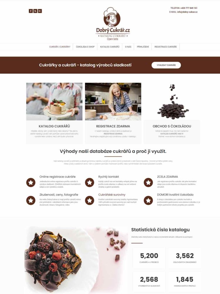 Databáze cukrářů