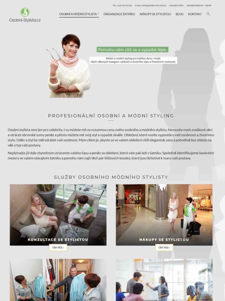 Blog a web módního stylisty