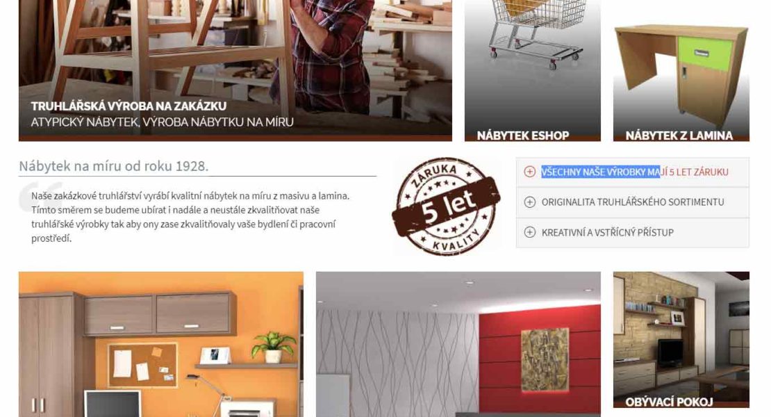 Výroba webů pro řemeslníky