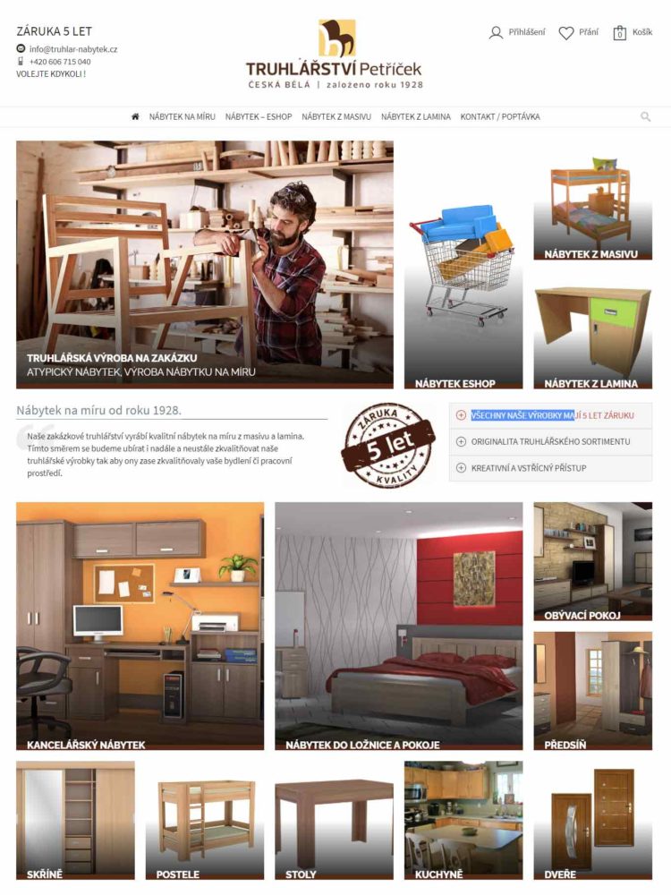 E-Shop s nábytkem